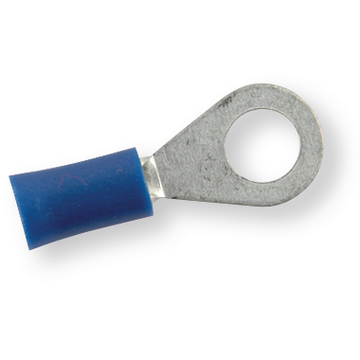Isolierter Verbinder 6,5 mm blau